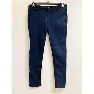 Boom Boom Jeans Women's Mid-rise Skinny Leg Stretch Jeans Blue Black Size 13